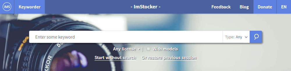 ImStocker advanced search