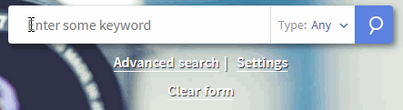 Clear search bar button